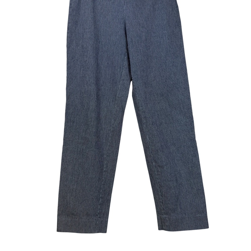 Talbots Vintage Women High Rise Zip Pinstripe Stretch Straight‎ Leg Pants Size 6 - Picture 5 of 10